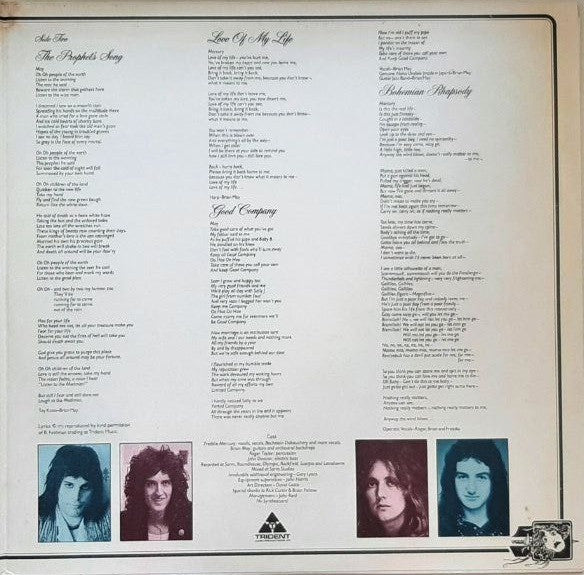 Queen - A Night At The Opera (LP, Album, RE, Gat)