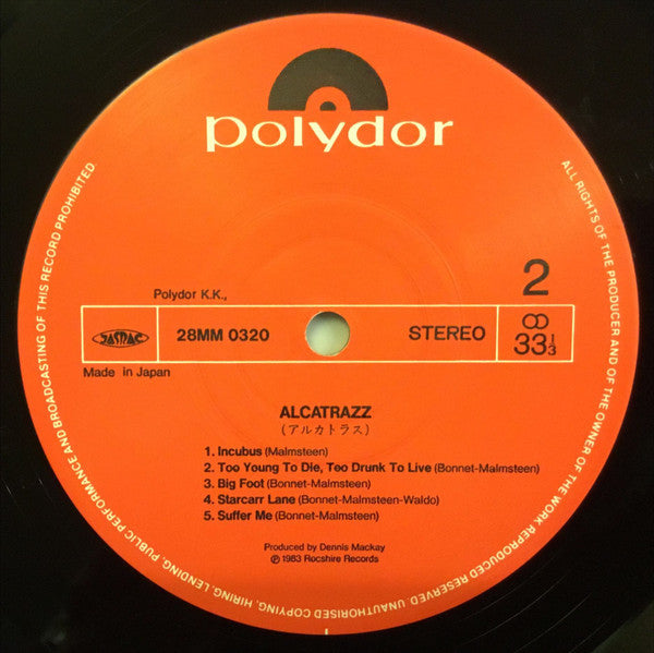 Alcatrazz - No Parole From Rock 'N' Roll (LP, Album, Ord)