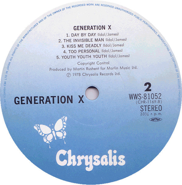 Generation X (4) - Generation X  (LP, Album)