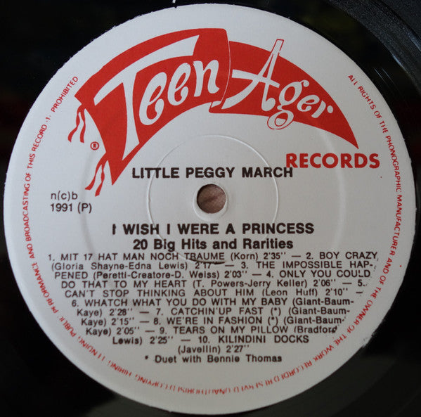 Little Peggy March* - I Wish I Were A Princess (LP, Comp)