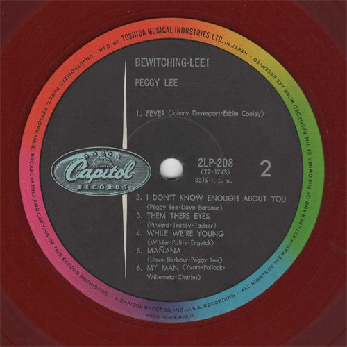 Peggy Lee - Bewitching-Lee! (LP, Comp, Red)