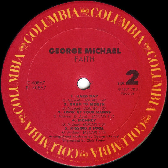 George Michael - Faith (LP, Album, Car)