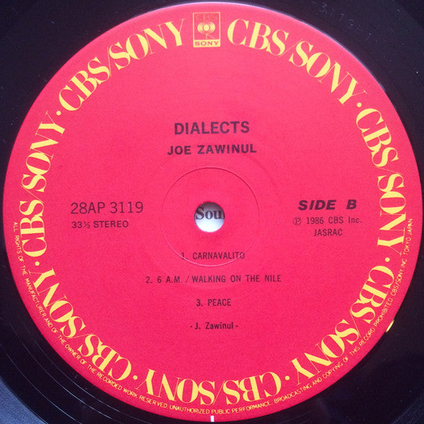 Joe Zawinul - Dialects (LP, Album)