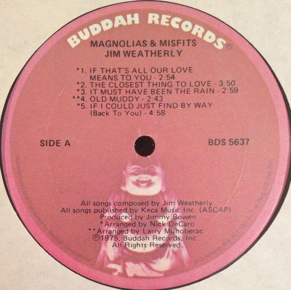 Jim Weatherly - Magnolias & Misfits (LP, Album)