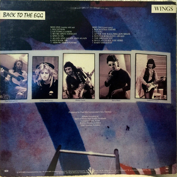 Wings (2) - Back To The Egg (LP, Album, No )