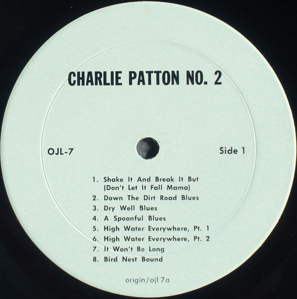 Charlie Patton* - The Immortal Charlie Patton Number 2 (LP, Comp, RP)