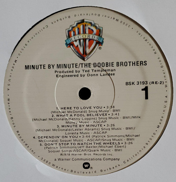 The Doobie Brothers - Minute By Minute (LP, Album,  Mo)