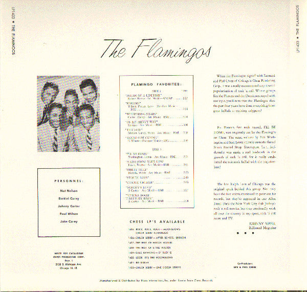 The Flamingos - Flamingos (LP, Album, RE)