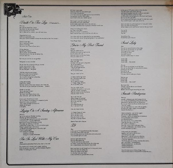 Queen - A Night At The Opera (LP, Album, RE, Gat)