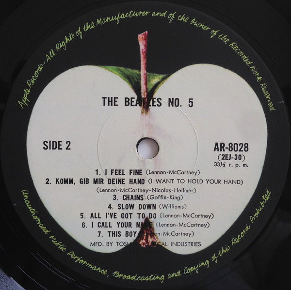 The Beatles - Beatles No. 5 (LP, Comp, Mono, RE)