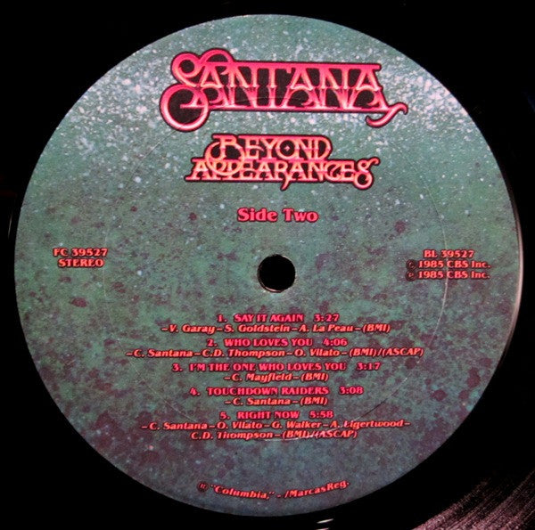 Santana - Beyond Appearances (LP, Album, Pit)