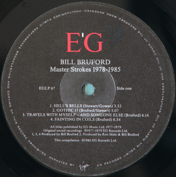 Bill Bruford - Master Strokes 1978-1985 (LP, Comp)