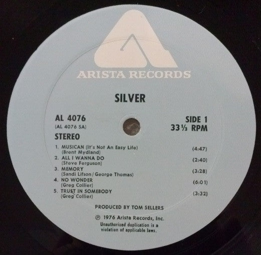 Silver (10) - Silver (LP, Album, Wad)