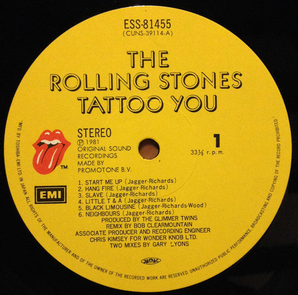 The Rolling Stones - Tattoo You (LP, Album)