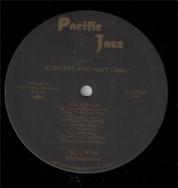 Various - Rodgers & Hart Gems (LP, Comp, Mono, RE)