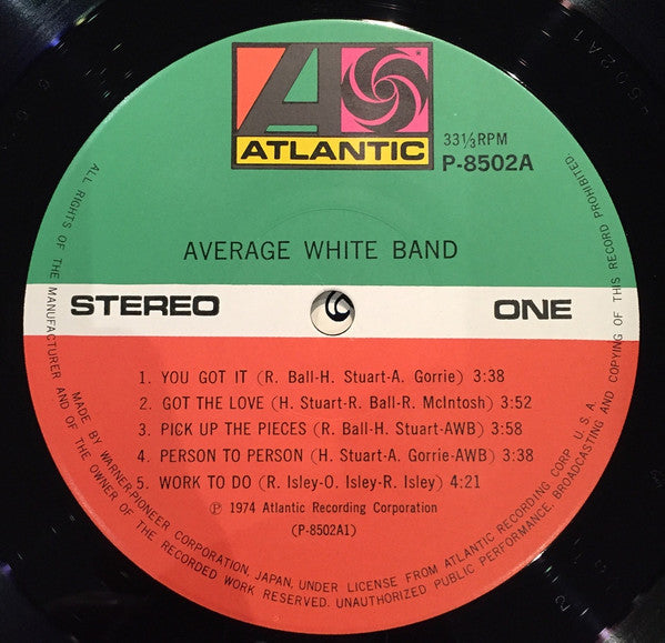 Average White Band - AWB (LP, Album)