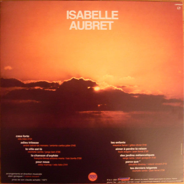 Isabelle Aubret - Isabelle Aubret (LP, Album, RE)