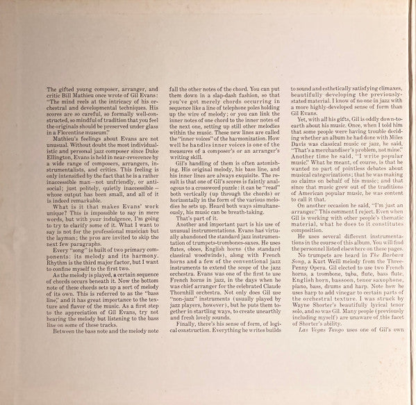 Gil Evans - The Individualism Of Gil Evans (LP, Album, RE, Gat)