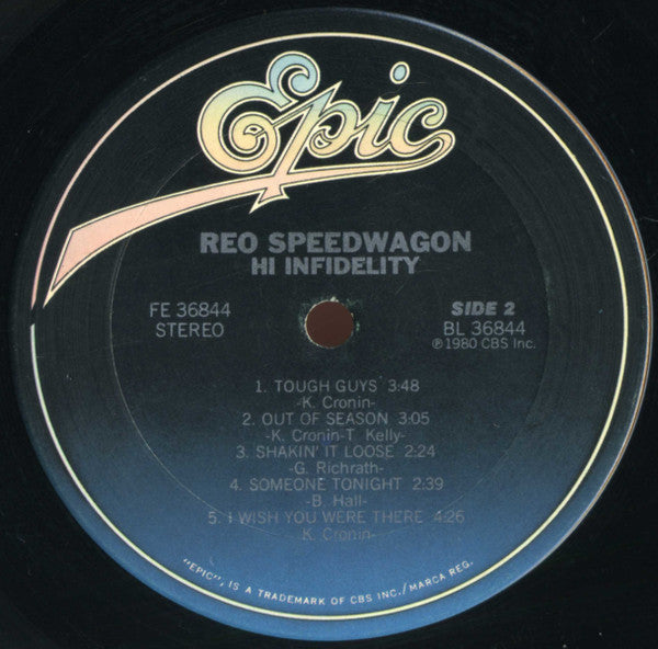 REO Speedwagon - Hi Infidelity (LP, Album, San)