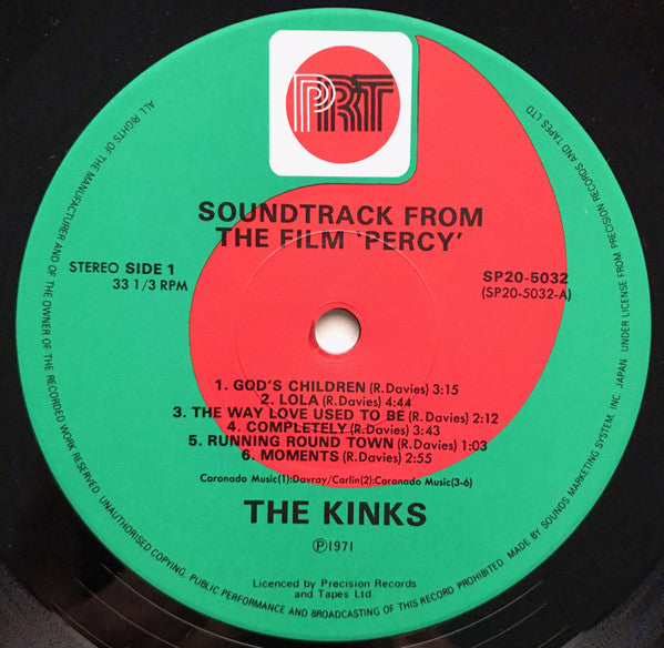 The Kinks = ザ・キンクス* - Percy = バーシー (LP, Album, RE)