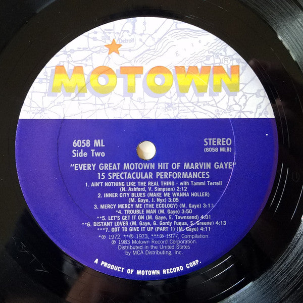 Marvin Gaye - Every Great Motown Hit Of Marvin Gaye(LP, Comp, Club,...