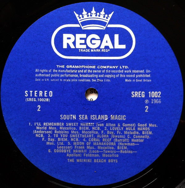 The Waikiki Beach Boys - South Sea Island Magic (LP, Album)