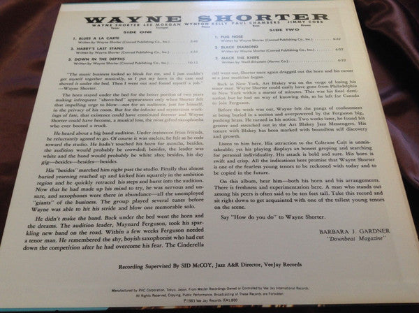 Wayne Shorter - Introducing Wayne Shorter (LP, Album, RE)