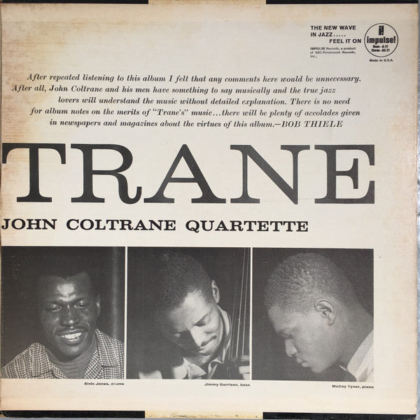 The John Coltrane Quartet - Coltrane (LP, Album, RP, Gat)