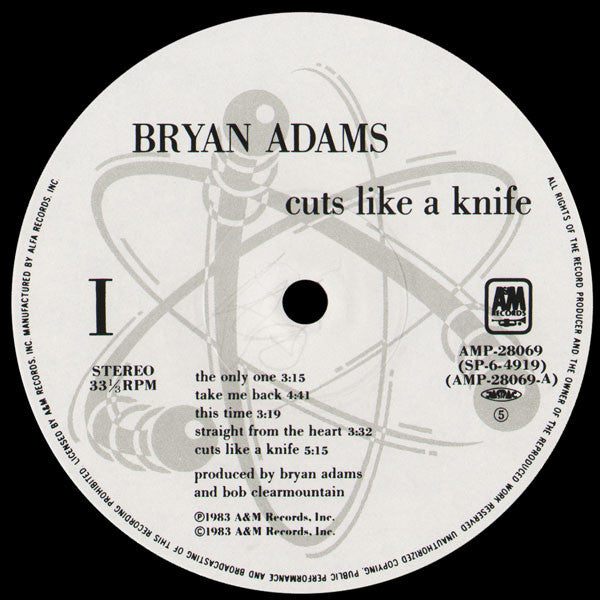 Bryan Adams - Cuts Like A Knife (LP, Album)