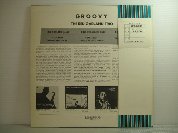 The Red Garland Trio - Groovy (LP, Album, Mono, RE)