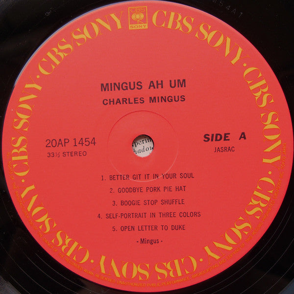 Charles Mingus - Mingus Ah Um (LP, Album, RE)