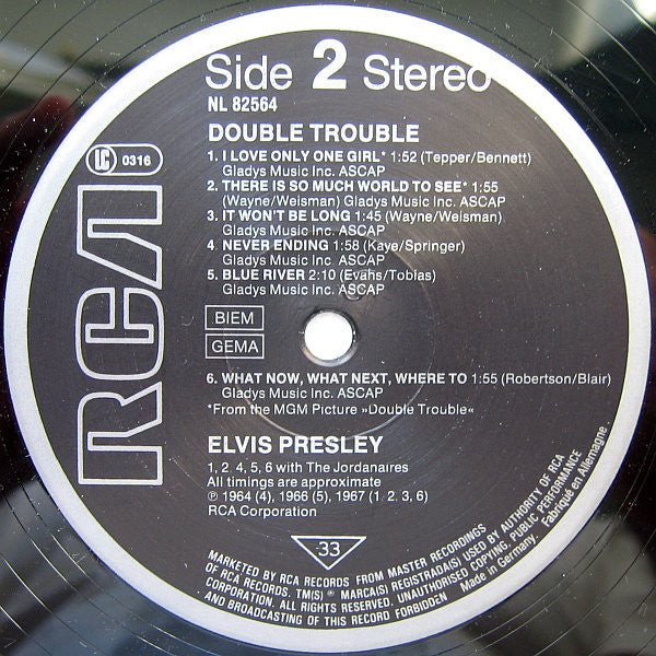 Elvis Presley - Double Trouble (LP, Album)