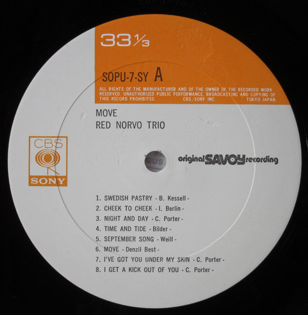 The Red Norvo Trio - Move!(LP, Album, Mono, RE)