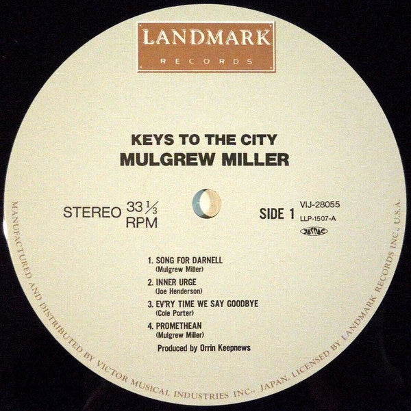 Mulgrew Miller - Keys To The City (LP, Album)