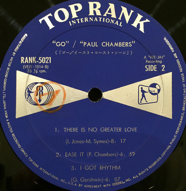 Paul Chambers (3) - Go (LP, Album, Mono)