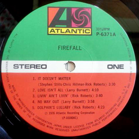 Firefall - Firefall (LP, Album, RE)