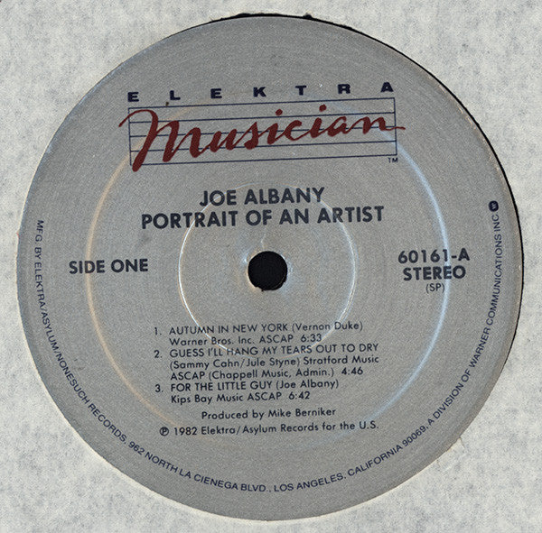 Joe Albany - Portrait Of An Artist (LP, Album)