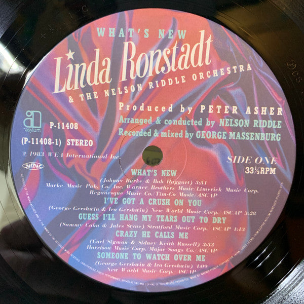 Linda Ronstadt & The Nelson Riddle Orchestra* - What's New (LP, Album)