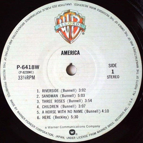 America (2) - America (LP, Album, RE)