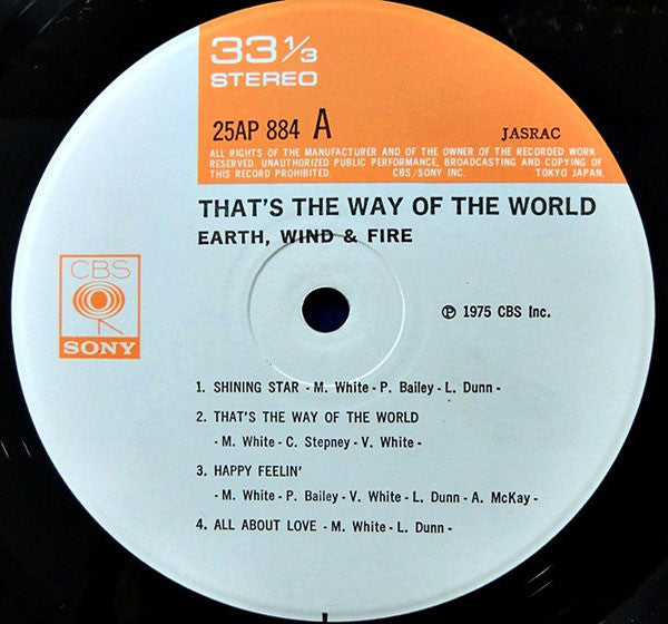 Earth, Wind & Fire - That's The Way Of The World (LP, Album, RE, Gat)