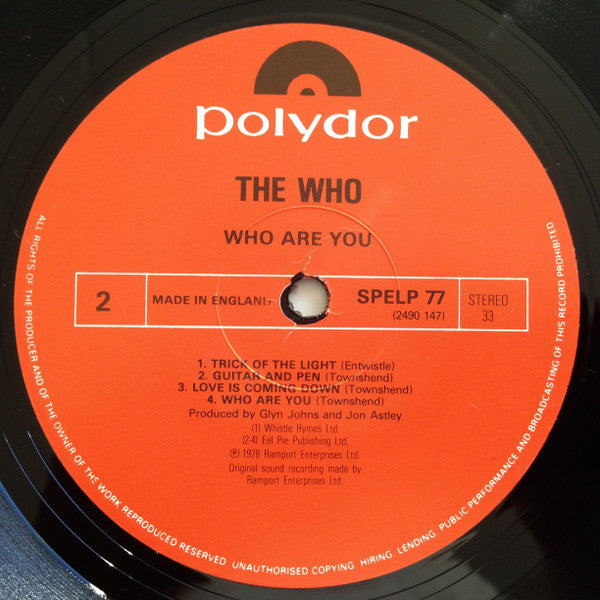 The Who - Who Are You (LP, Album, RE)