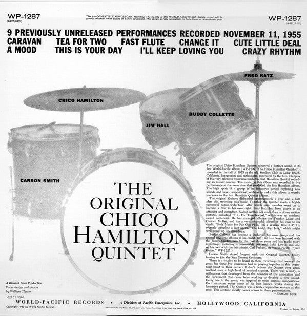 The Chico Hamilton Quintet - The Original Chico Hamilton Quintet(LP...