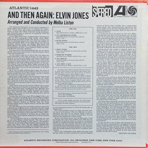 Elvin Jones - And Then Again (LP, Album)