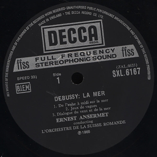 Ernest Ansermet - Ansermet Conducts Debussy(LP, RP)