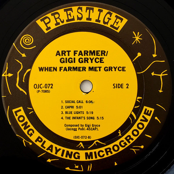 Art Farmer / Gigi Gryce - When Farmer Met Gryce (LP, Album, Mono, RE)