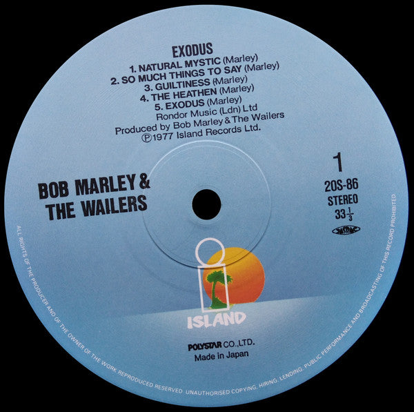 Bob Marley & The Wailers - Exodus (LP, Album, RE)