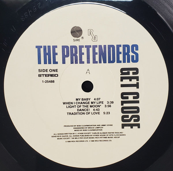 The Pretenders - Get Close (LP, Album, All)