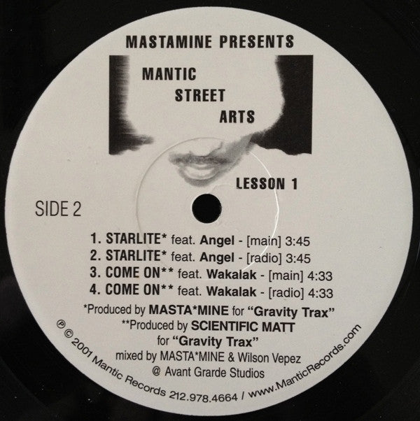 Mastamine* - Mastamine Presents Mantic Street Arts Lesson 1 (12"", EP)