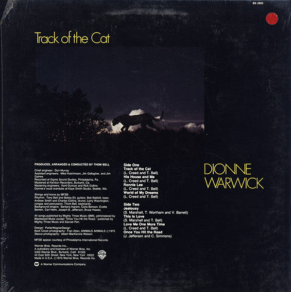 Dionne Warwick - Track Of The Cat (LP, Album)