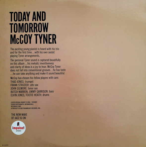 McCoy Tyner - Today And Tomorrow (LP, Album, RE)